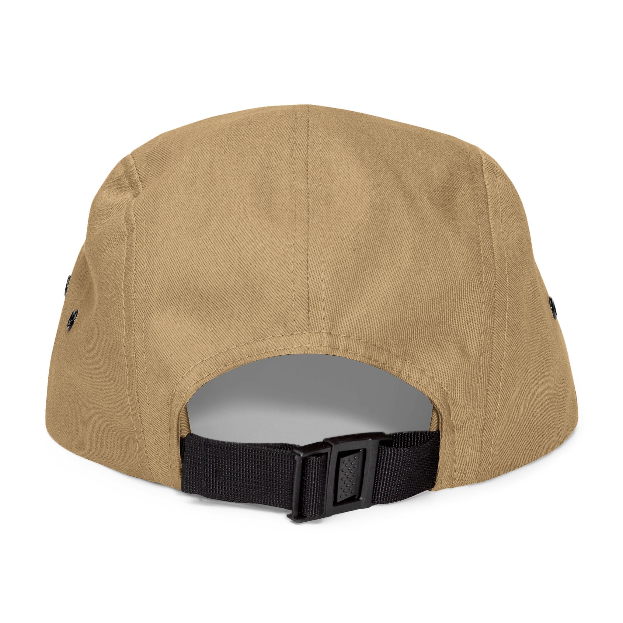 Embroidered Crest 5-Panel Cap – Outdoor Adventure Patch Hat